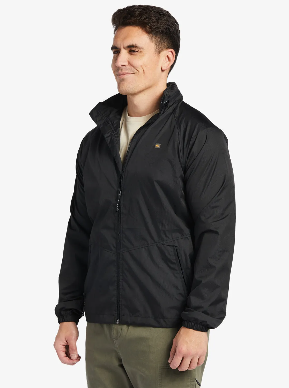 Waterman Shell Shock Water-Resistant Lightweight Mini Ripstop Windbreaker - Black sold by Quiksilver product image thumbnail 4