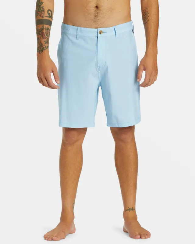 Union Heather Amphibian 20" Hybrid Shorts - Blue Bell sold by Quiksilver
