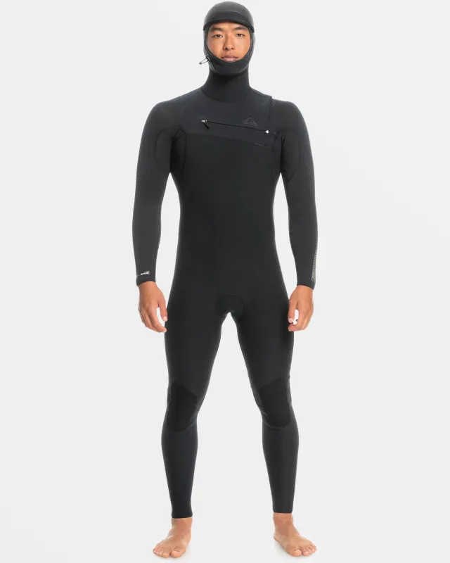 5/4/3mm Highline Hooded GBS Chest Zip Wetsuit - Black sold by Quiksilver