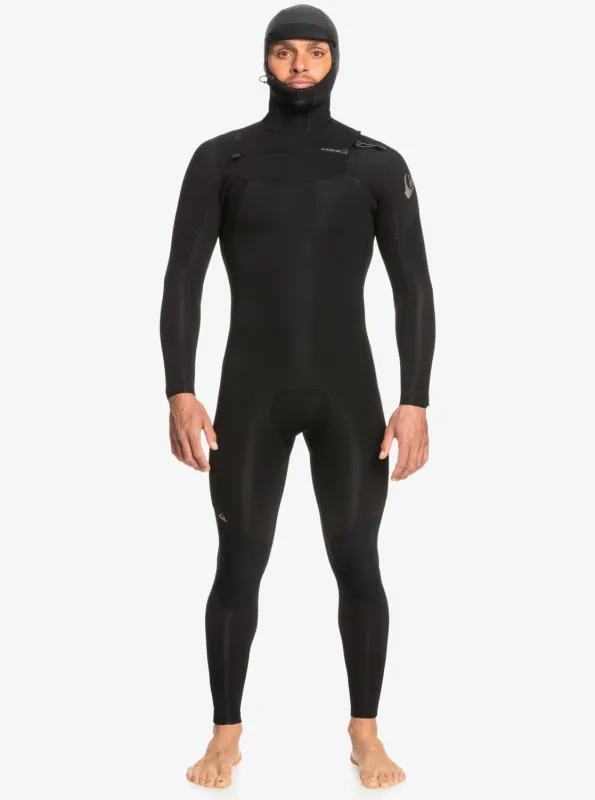 4/3mm Everyday Sessions Hooded GBS Chest Zip Wetsuit - Black sold by Quiksilver