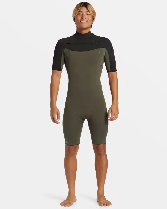 2/2mm Everyday Sessions GBS Short Sleeve Spring Suit - Thyme sold by Quiksilver