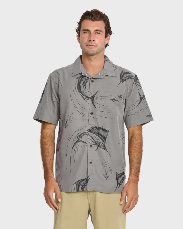 Waterman The Chase Short Sleeve Shirt - Smoke Pearl sold by Quiksilver