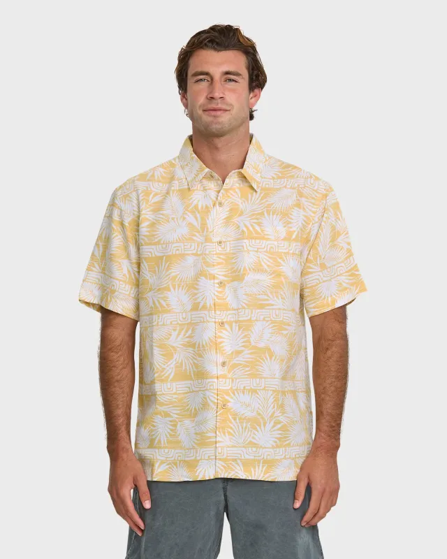 Waterman Fern Garden Short Sleeve Shirt - Pineapple made by Quiksilver