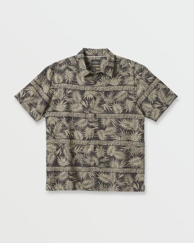 Waterman Fern Garden Short Sleeve Shirt - Phantom sold by Quiksilver