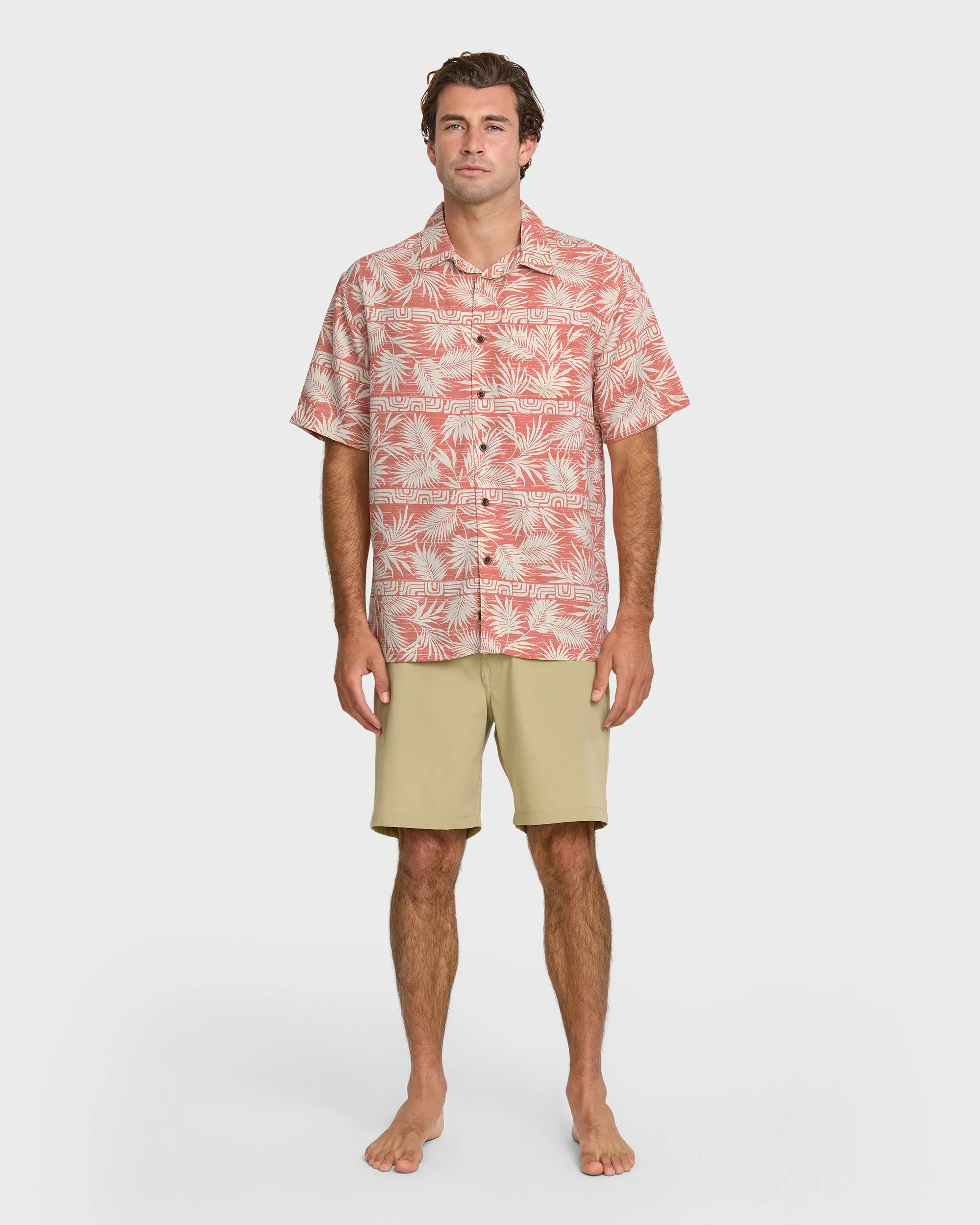 Waterman Fern Garden Short Sleeve Shirt - Apricot sold by Quiksilver product image thumbnail 3