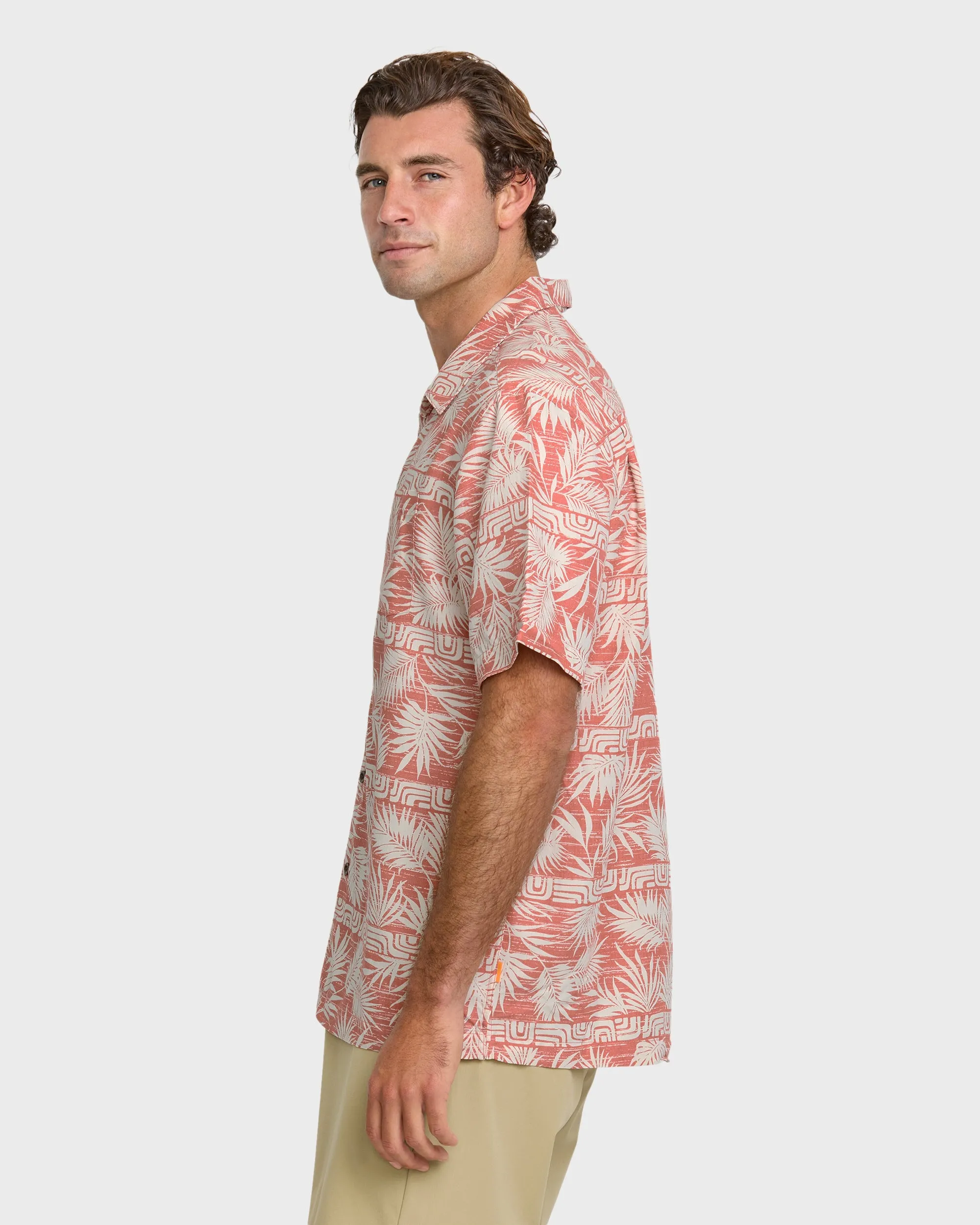Waterman Fern Garden Short Sleeve Shirt - Apricot sold by Quiksilver product image thumbnail 4