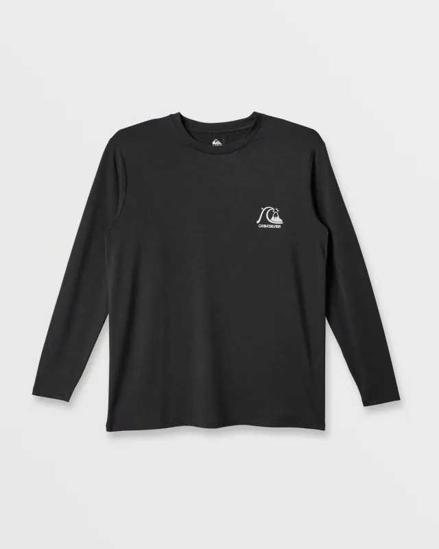 DNA Logo Surf  Long Sleeve Surf Tee - Phantom Heather sold by Quiksilver