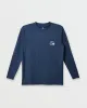 DNA Logo Surf Long Sleeve Surf Tee - Navy Heather sold by Quiksilver