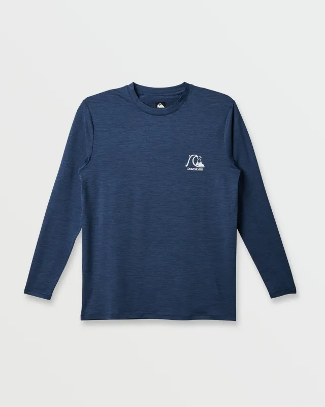 DNA Logo Surf  Long Sleeve Surf Tee - Navy Heather sold by Quiksilver