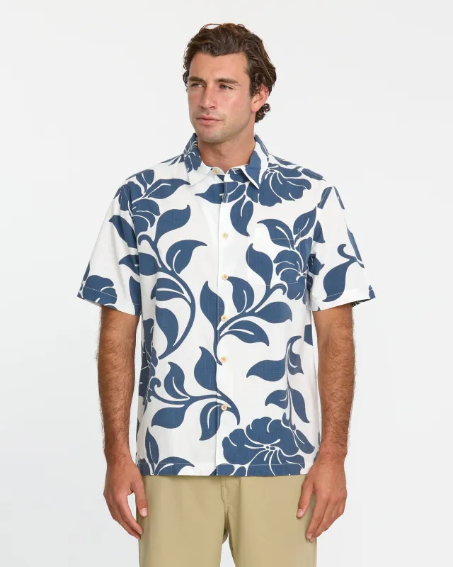 Waterman All Time Pareo Short Sleeve Shirt - White sold by Quiksilver