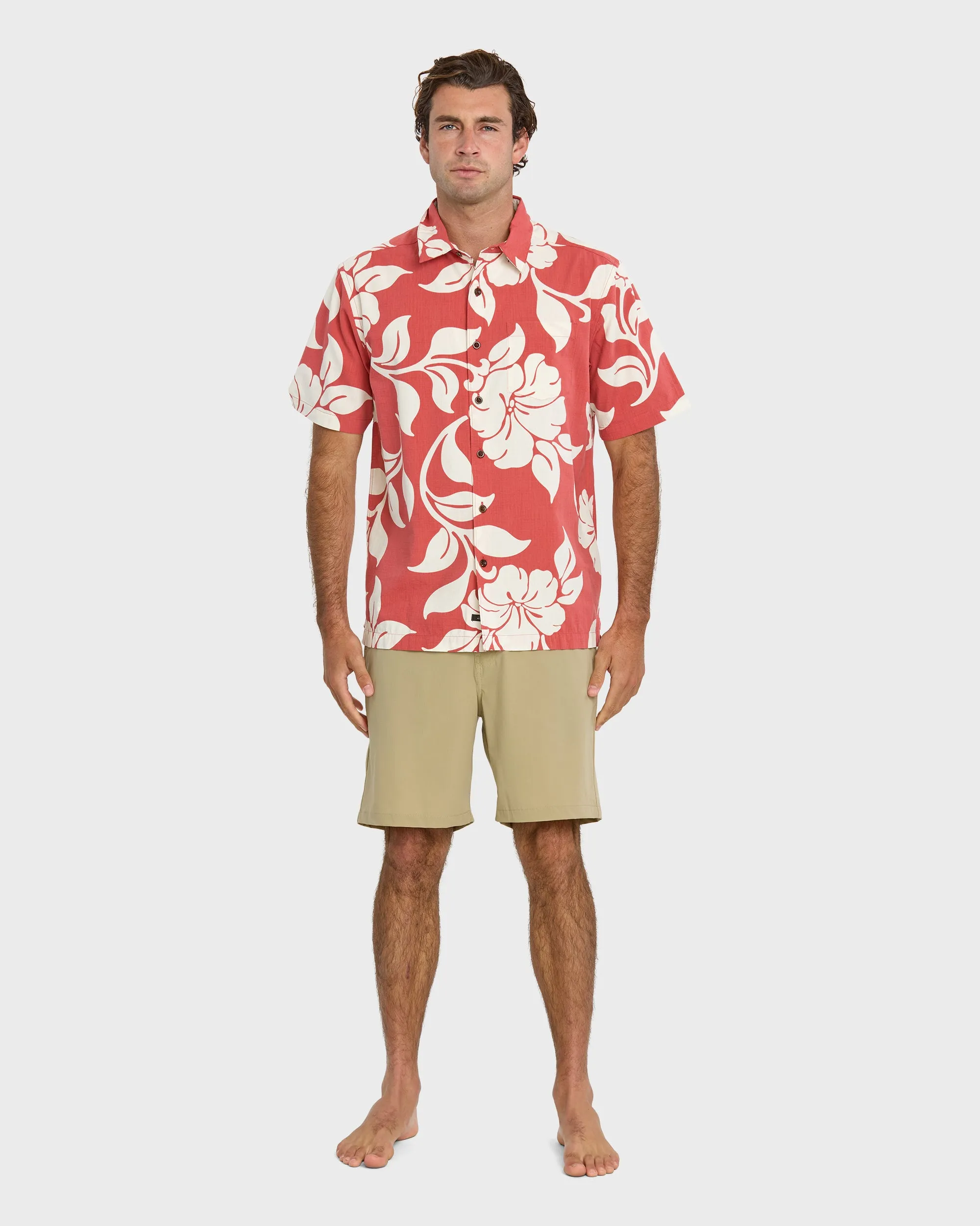 Waterman All Time Pareo Short Sleeve Shirt - Red Clay sold by Quiksilver product image thumbnail 3