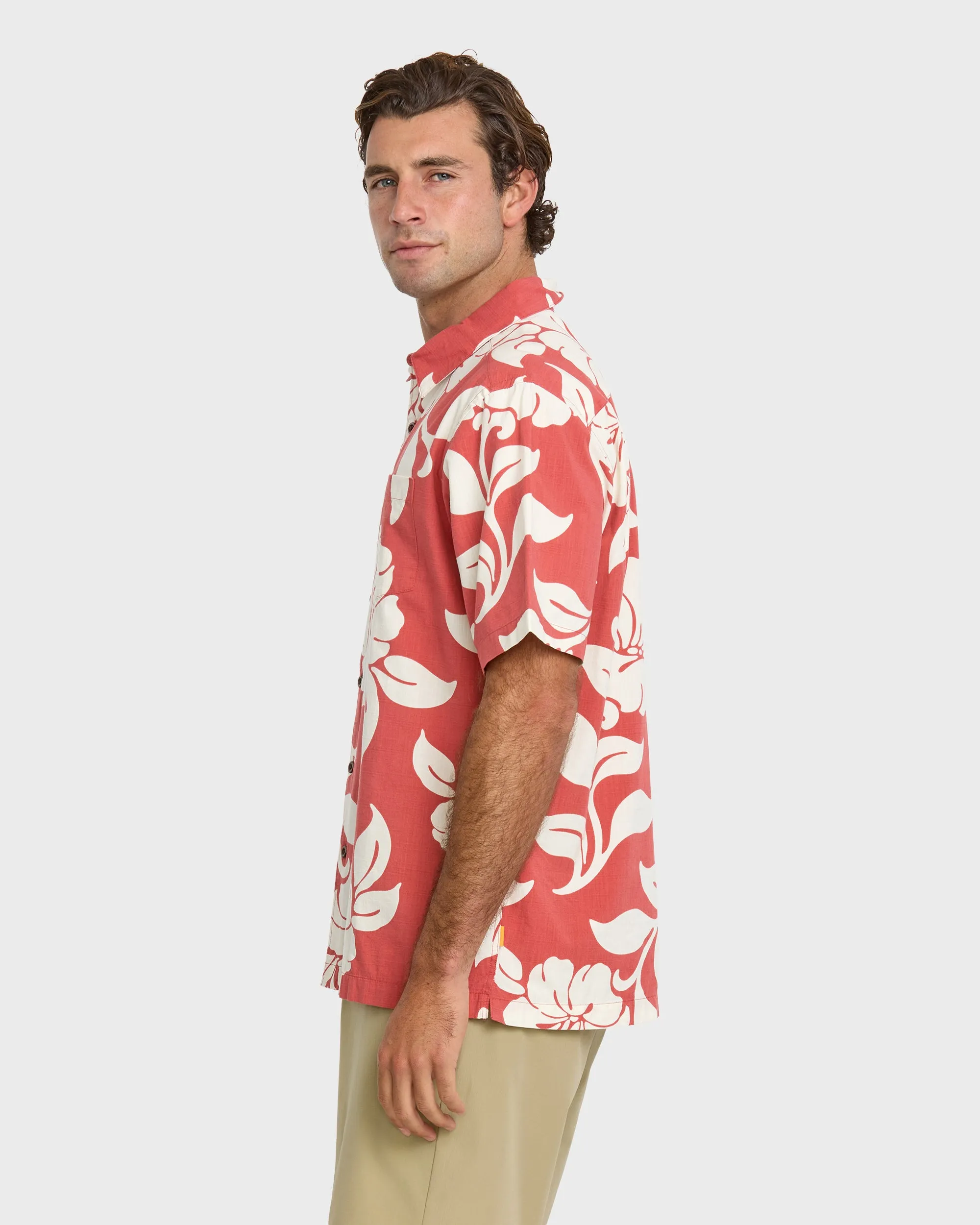 Waterman All Time Pareo Short Sleeve Shirt - Red Clay sold by Quiksilver product image thumbnail 4