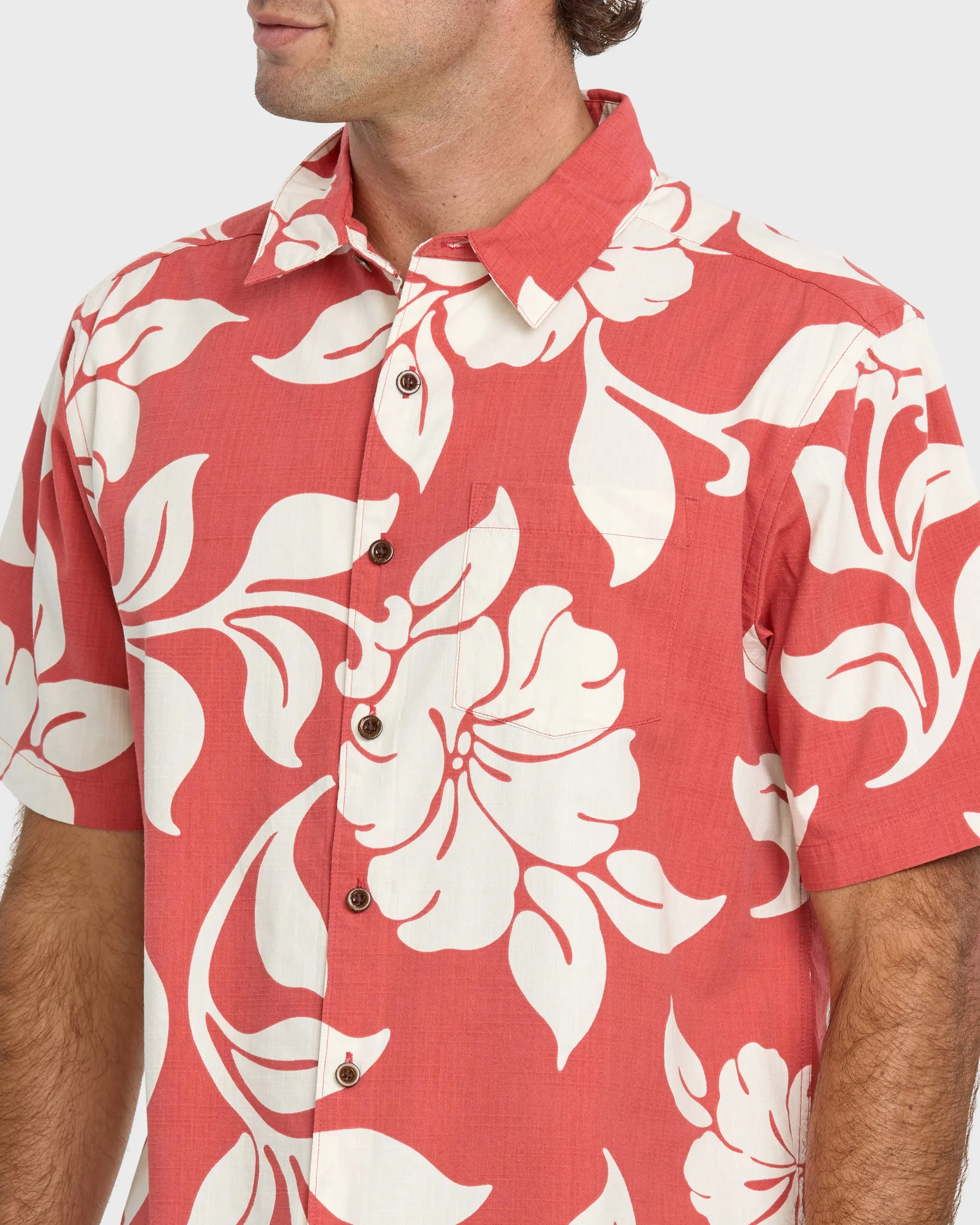 Waterman All Time Pareo Short Sleeve Shirt - Red Clay sold by Quiksilver product image thumbnail 5