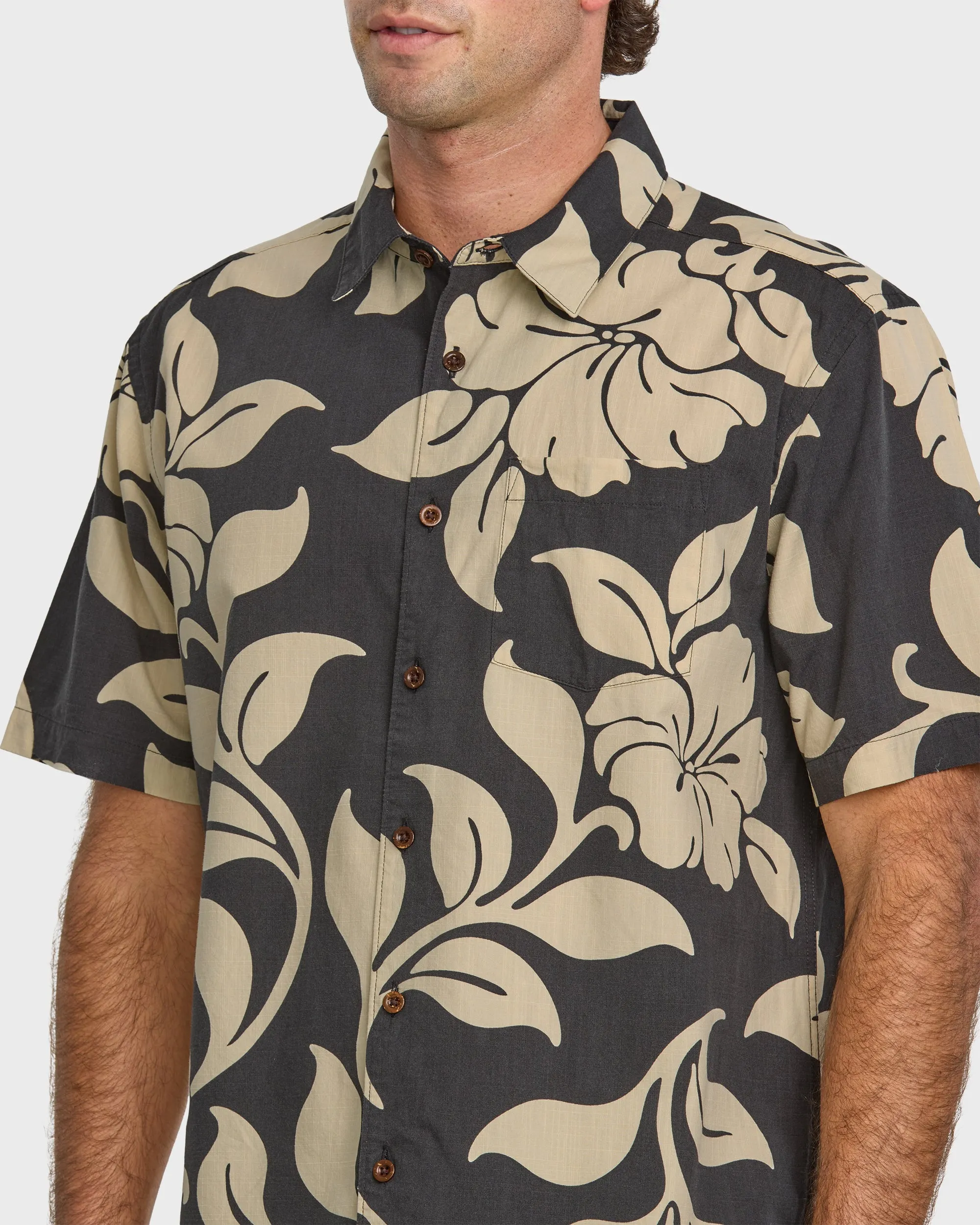 Waterman All Time Pareo Short Sleeve Shirt - Phantom sold by Quiksilver product image thumbnail 5