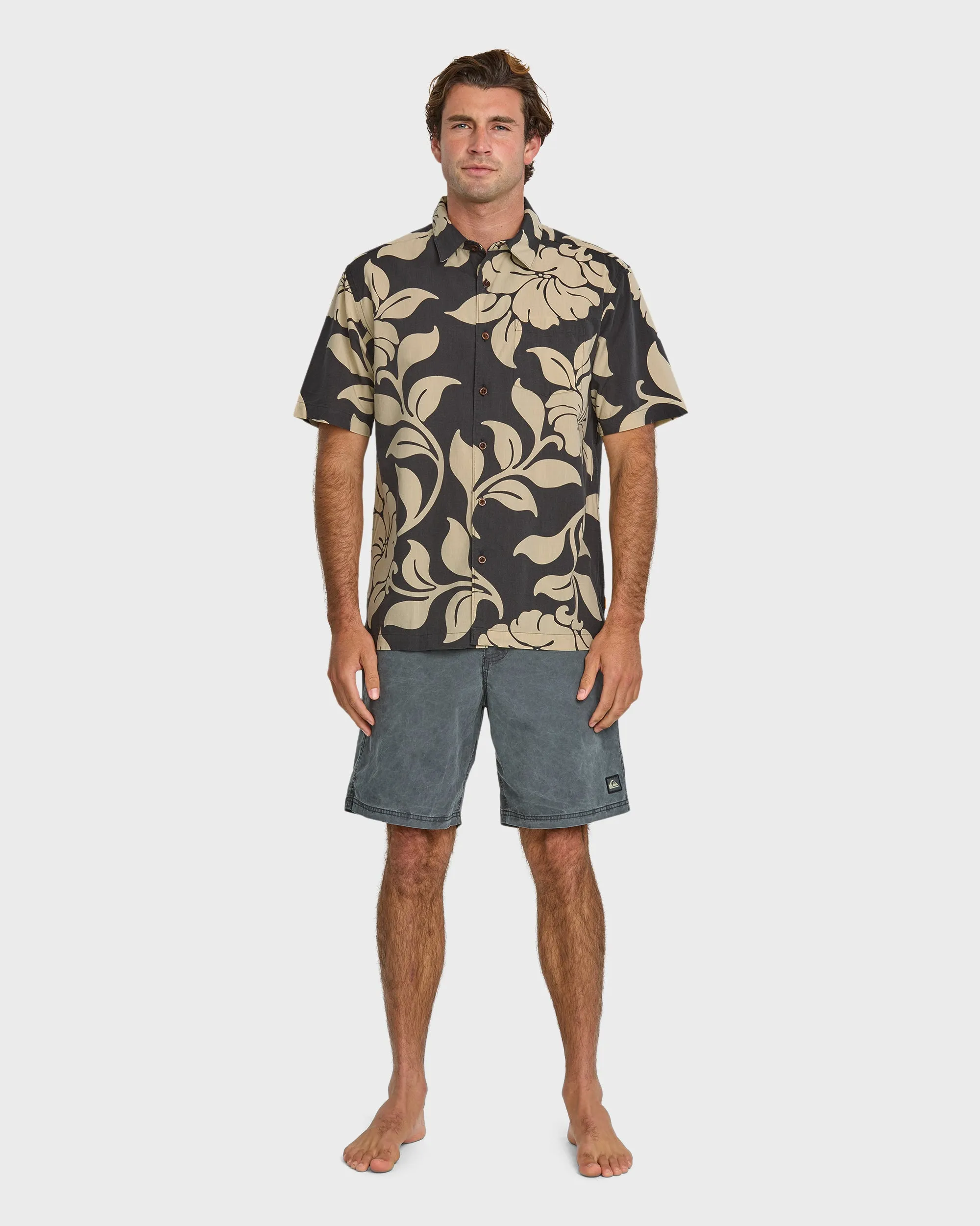Waterman All Time Pareo Short Sleeve Shirt - Phantom sold by Quiksilver product image thumbnail 3