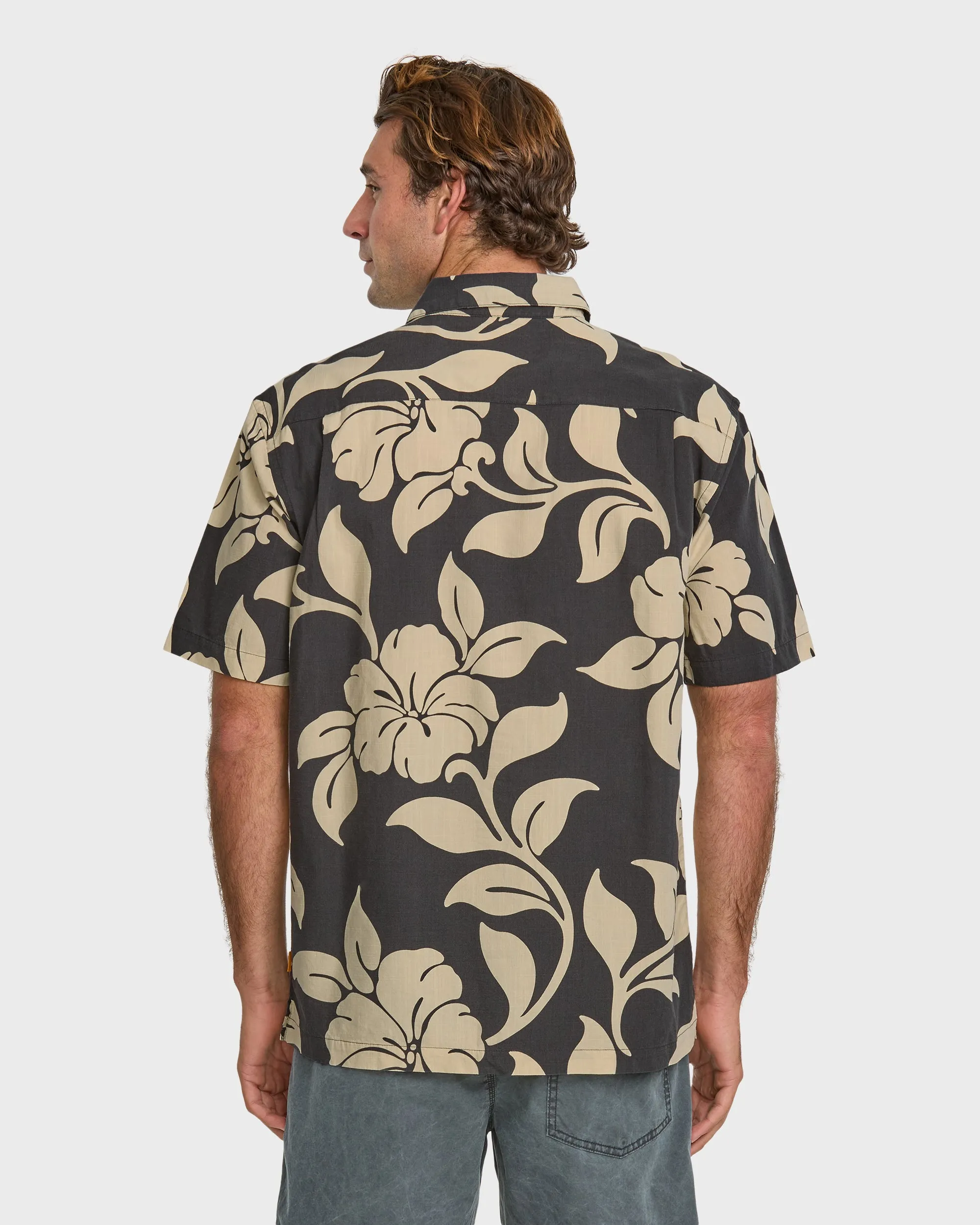 Waterman All Time Pareo Short Sleeve Shirt - Phantom sold by Quiksilver product image thumbnail 2