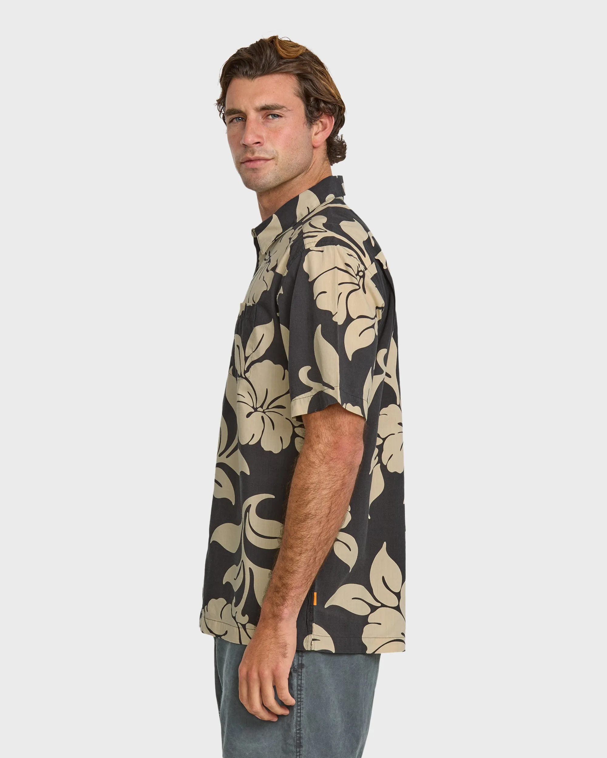 Waterman All Time Pareo Short Sleeve Shirt - Phantom sold by Quiksilver product image thumbnail 4