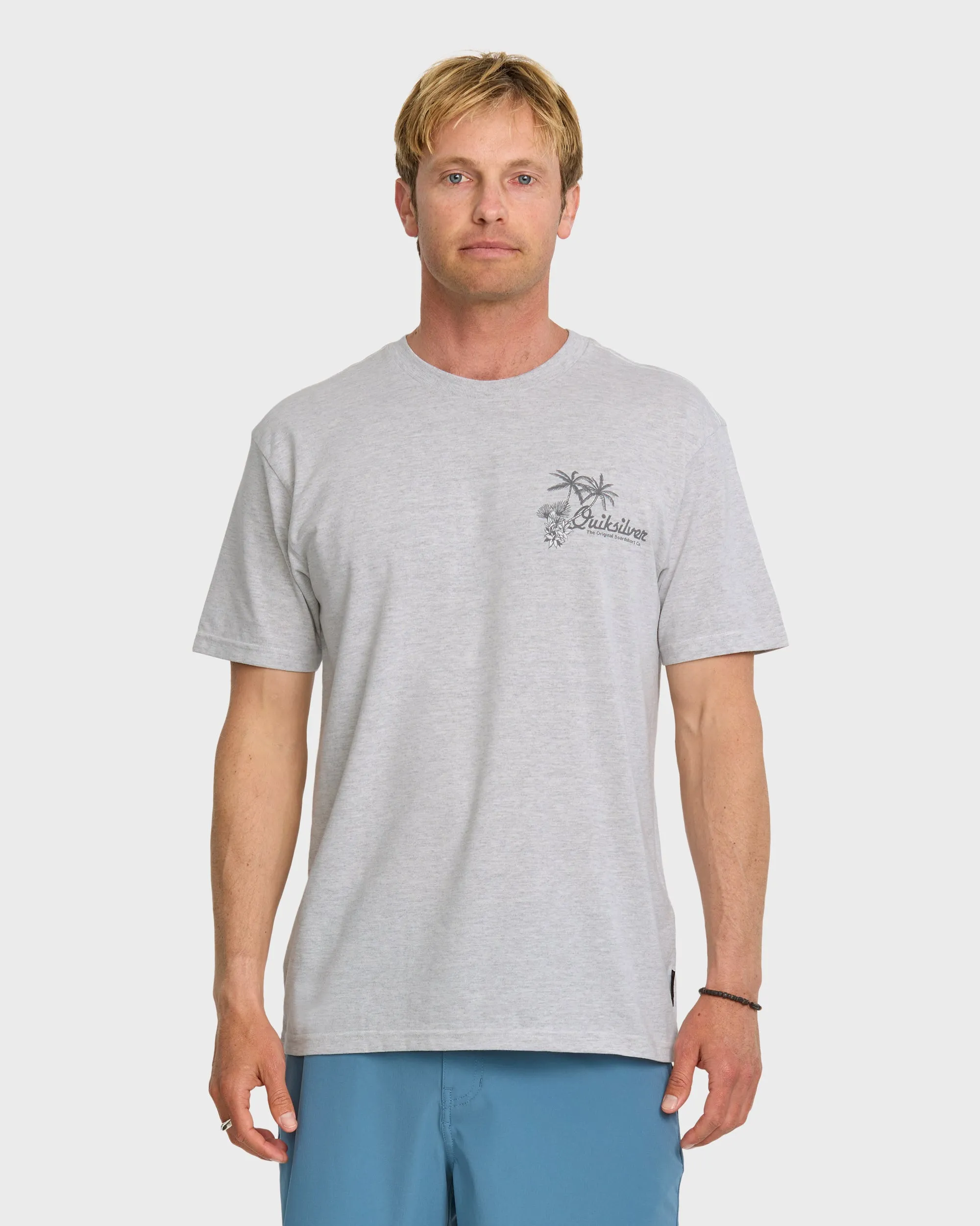 Tropics T-Shirt - Silver White Heather sold by Quiksilver