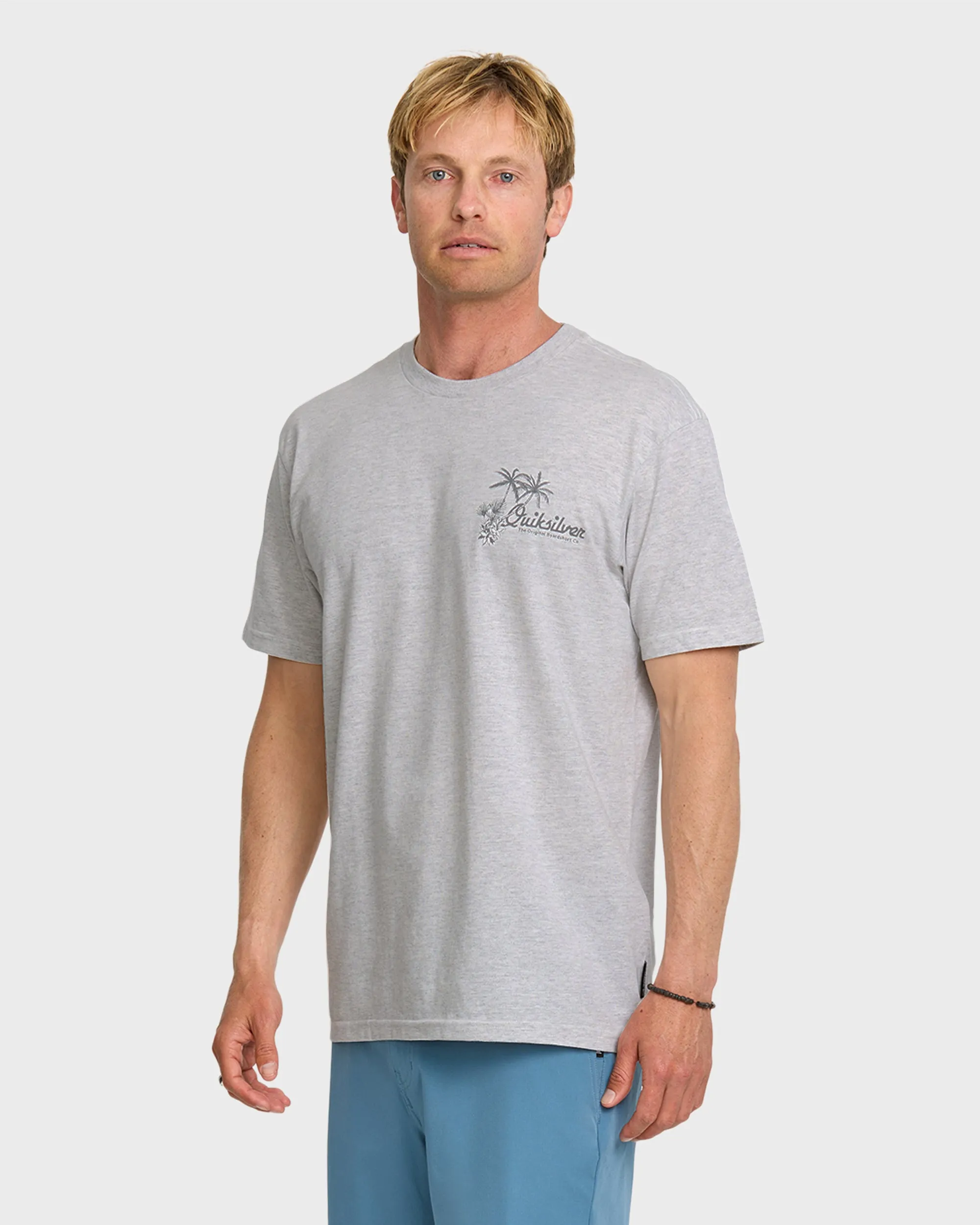 Tropics T-Shirt - Silver White Heather sold by Quiksilver product image thumbnail 4
