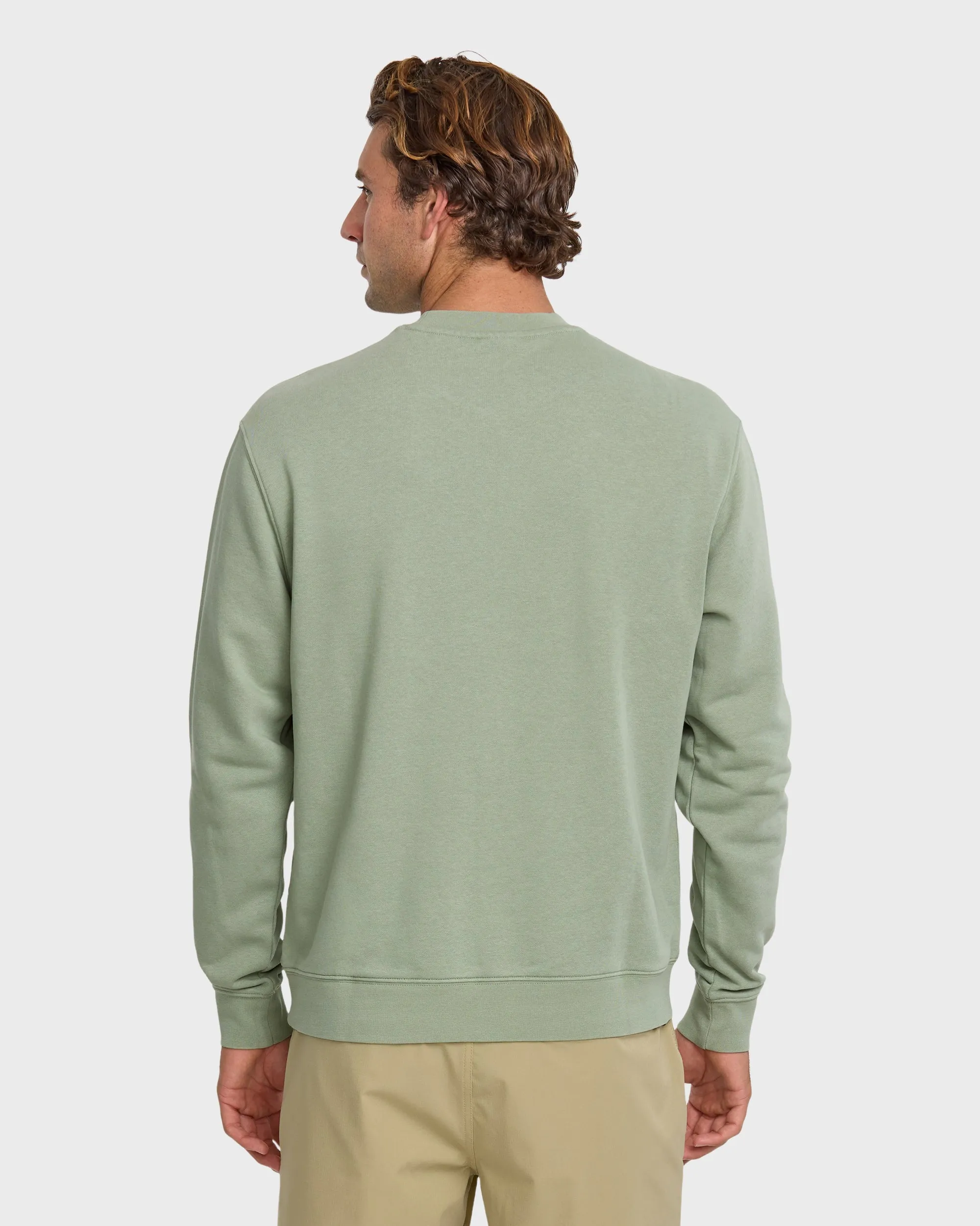 Saltwater Crewneck Sweatshirt - Herb sold by Quiksilver product image thumbnail 2