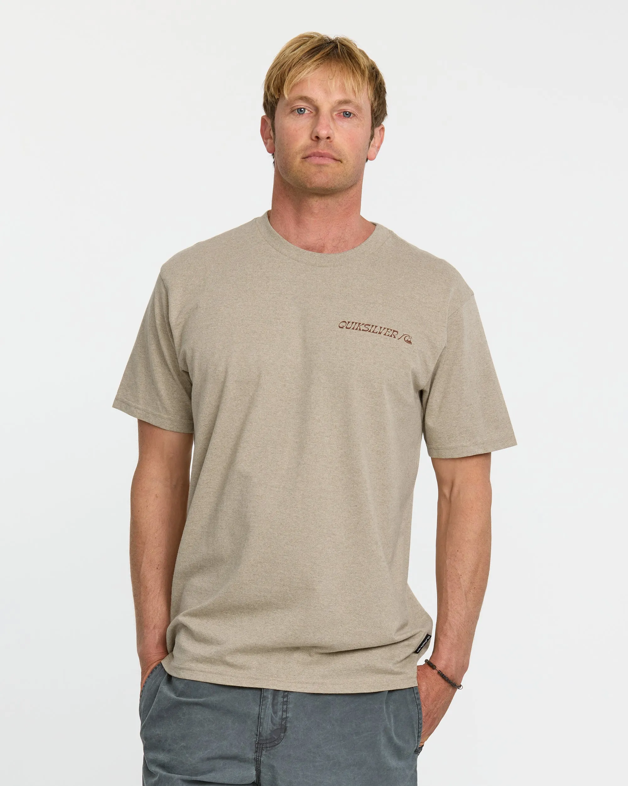 Rail Grab T-Shirt - Twill Heather sold by Quiksilver