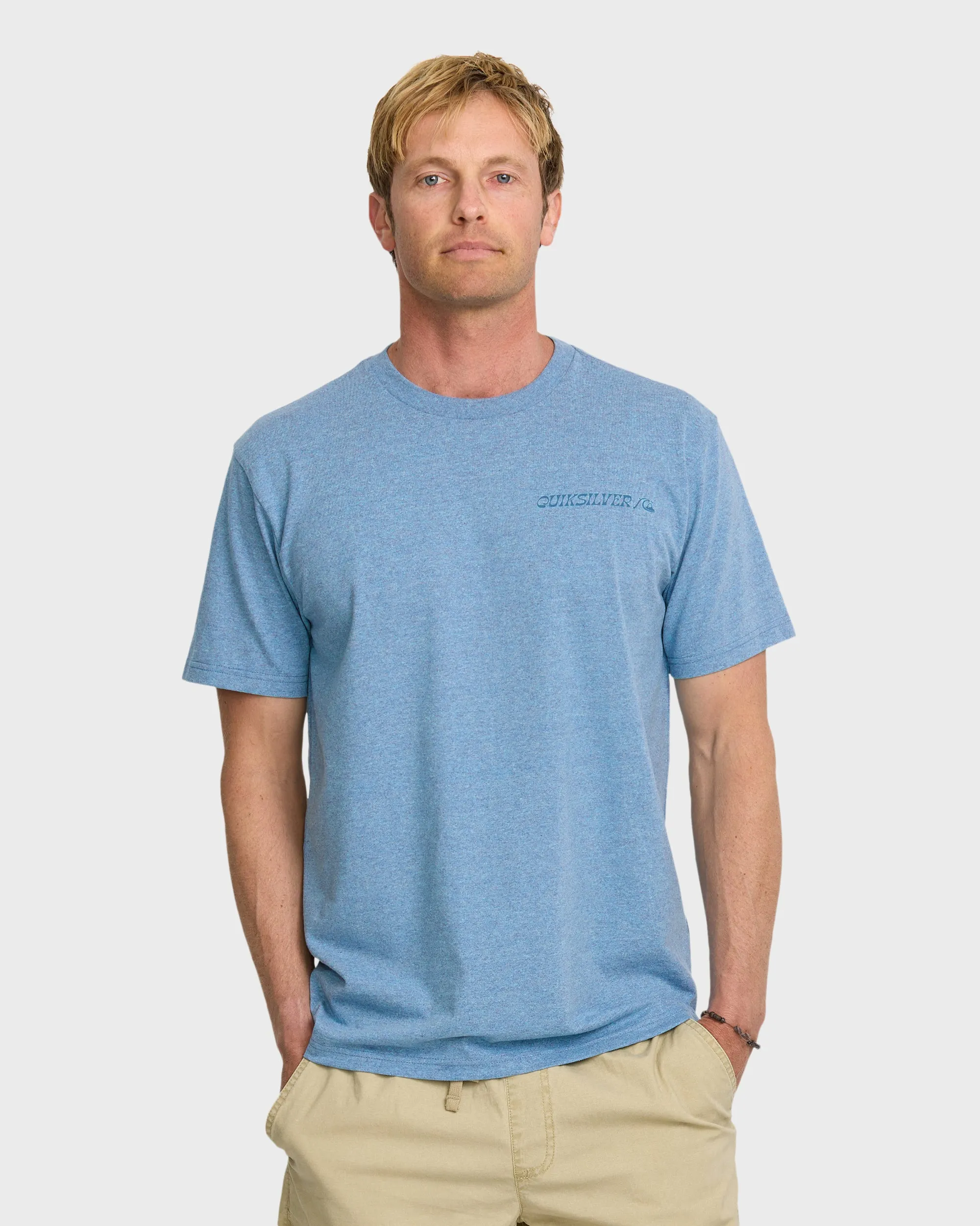 Rail Grab T-Shirt - Niagara Heather sold by Quiksilver