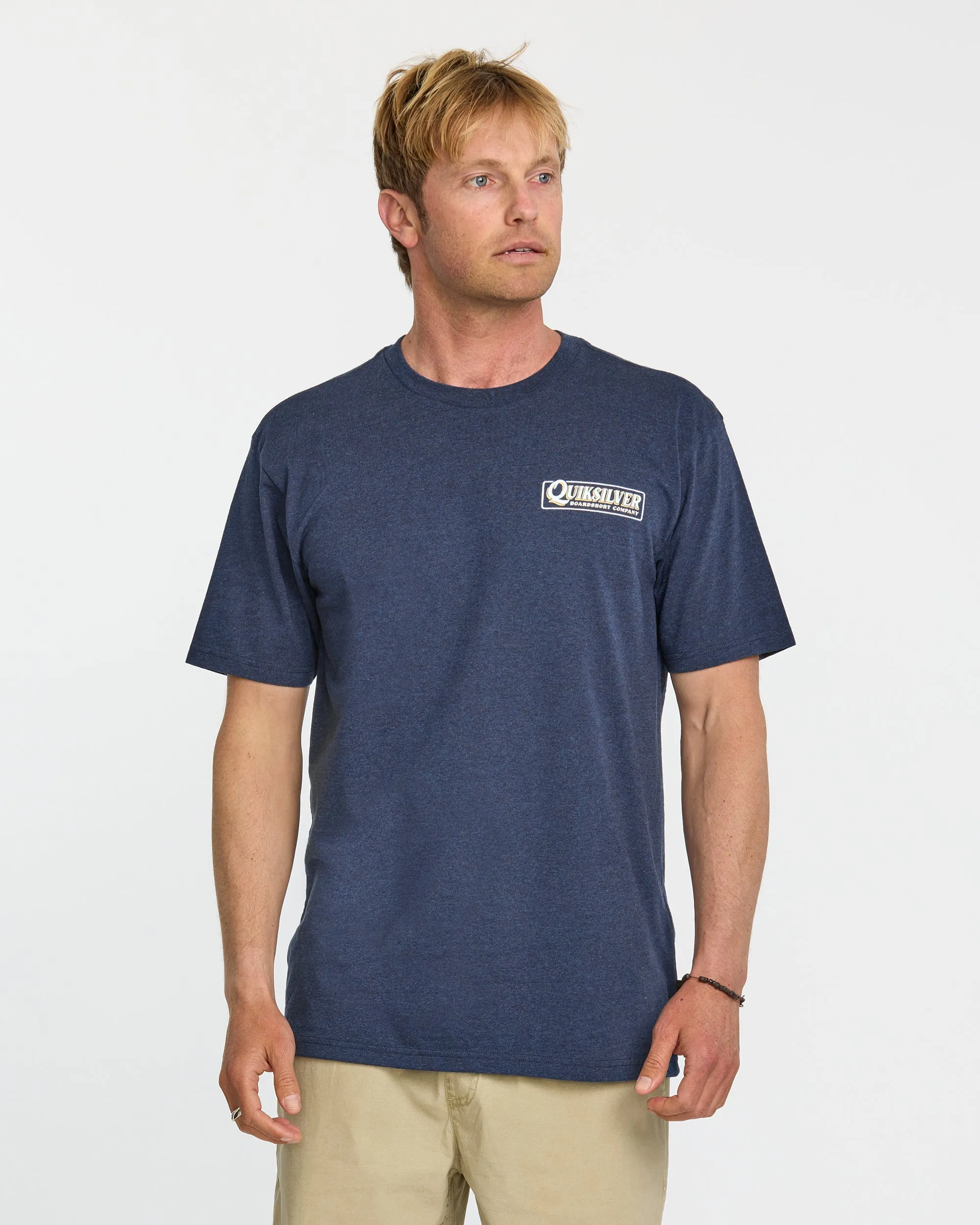 Garage Sign T-Shirt - Navy Heather sold by Quiksilver
