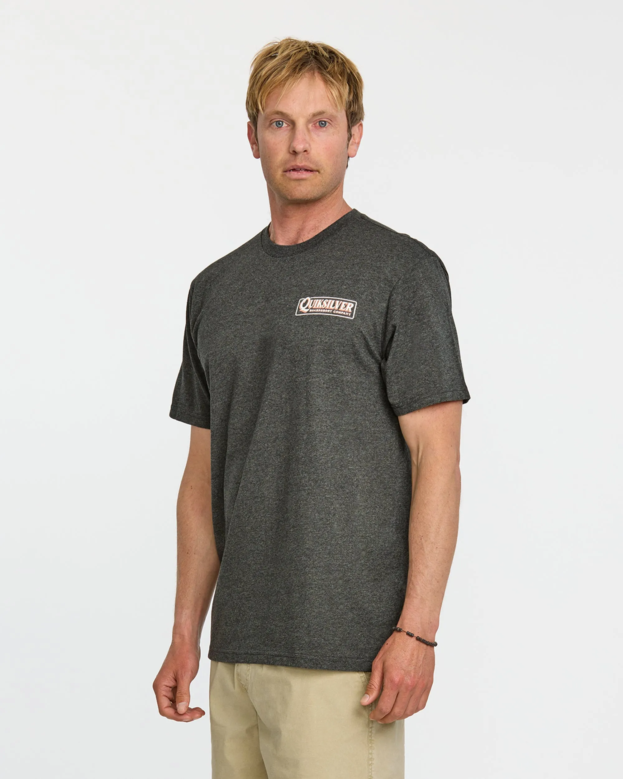 Garage Sign T-Shirt - Charcoal Heather sold by Quiksilver product image thumbnail 4