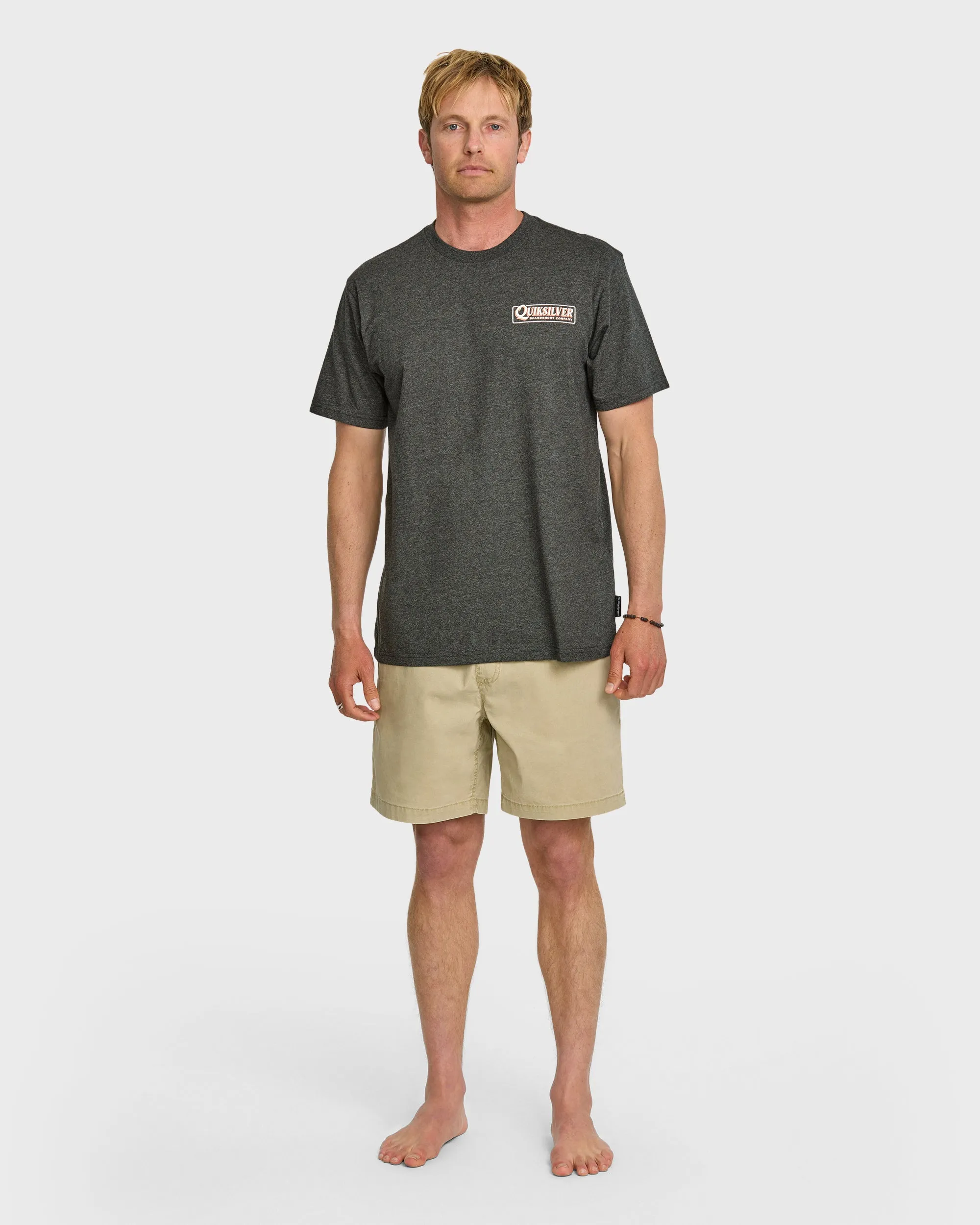 Garage Sign T-Shirt - Charcoal Heather sold by Quiksilver product image thumbnail 3