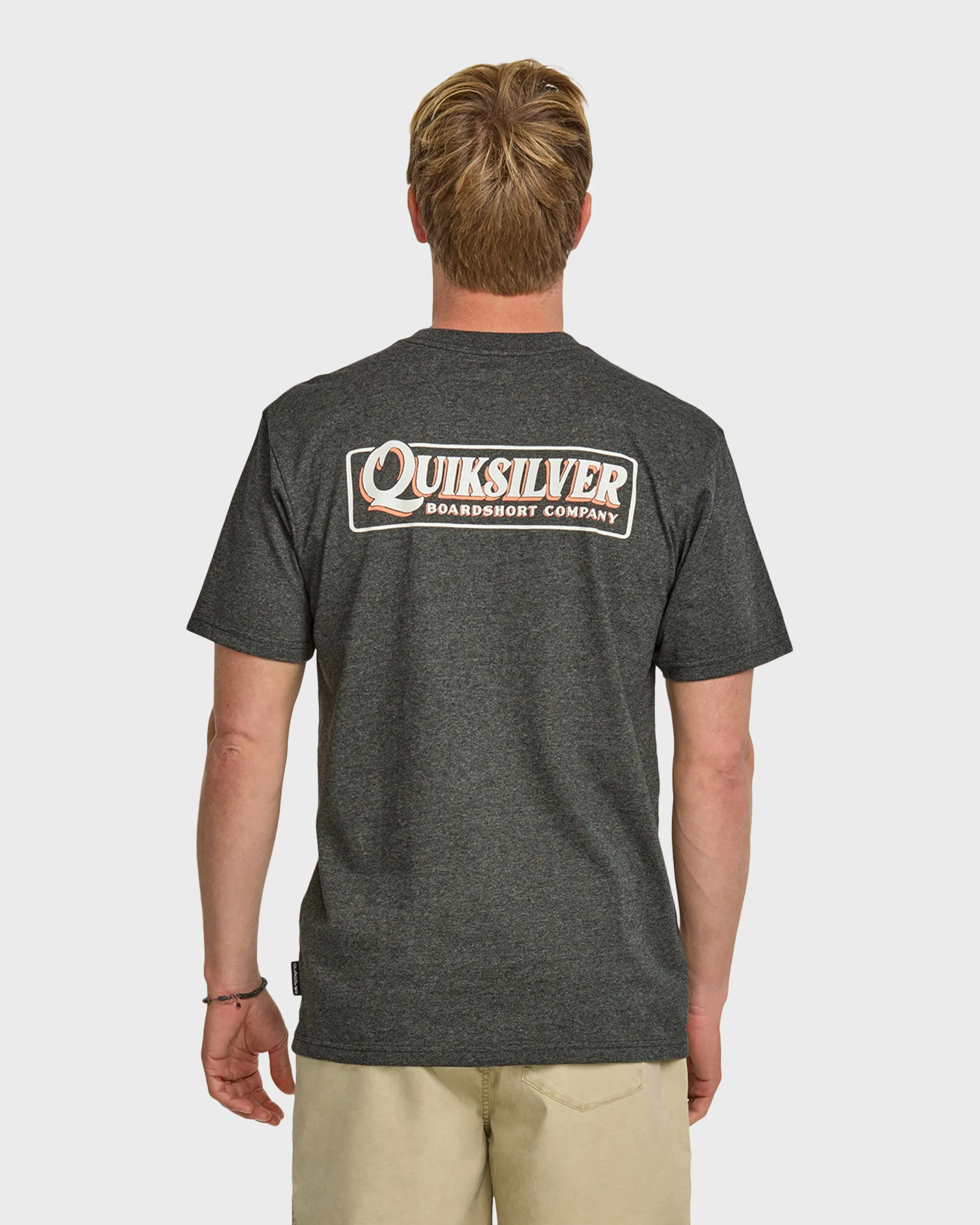 Garage Sign T-Shirt - Charcoal Heather sold by Quiksilver product image thumbnail 2