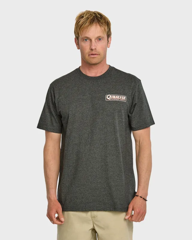 Garage Sign T-Shirt - Charcoal Heather sold by Quiksilver