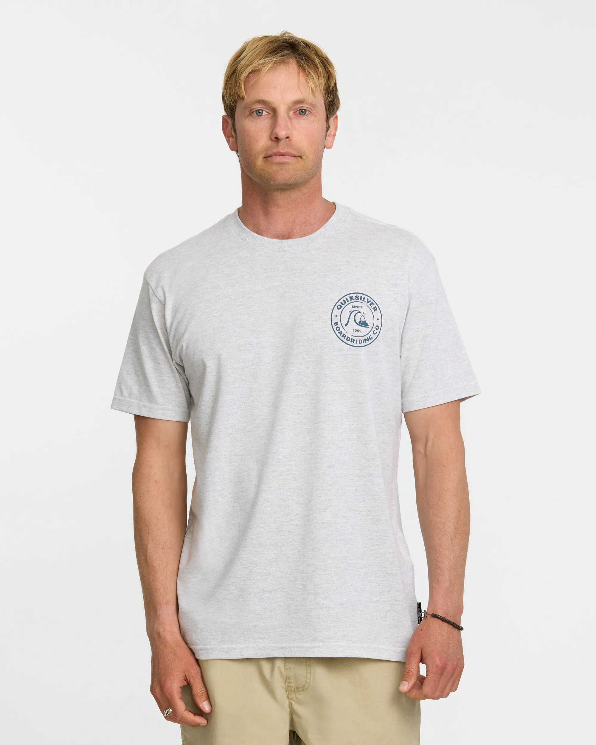 Bubbles T-Shirt - Silver White Heather sold by Quiksilver