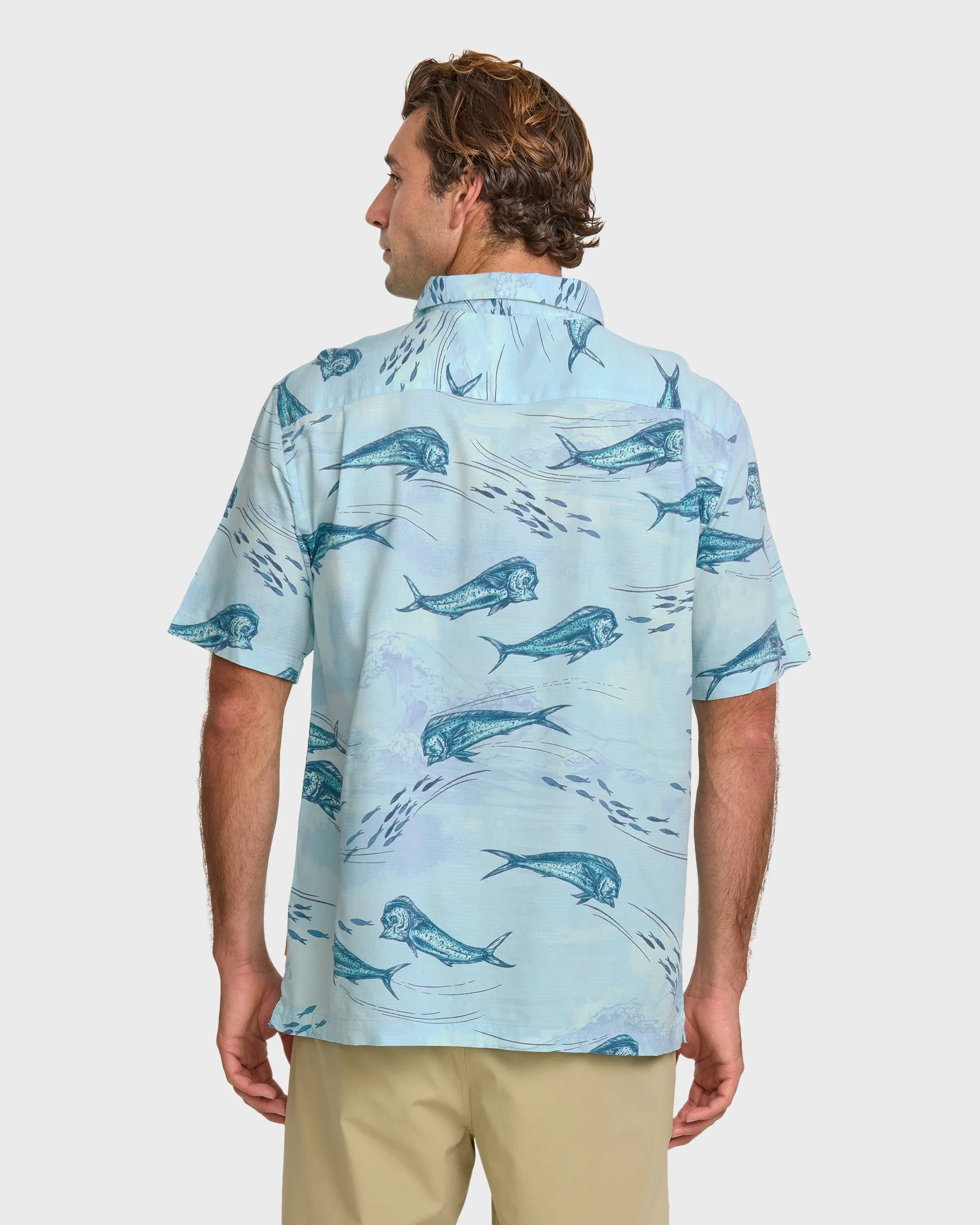 Waterman Blue Moon Short Sleeve Shirt - Beach Blue sold by Quiksilver product image thumbnail 2