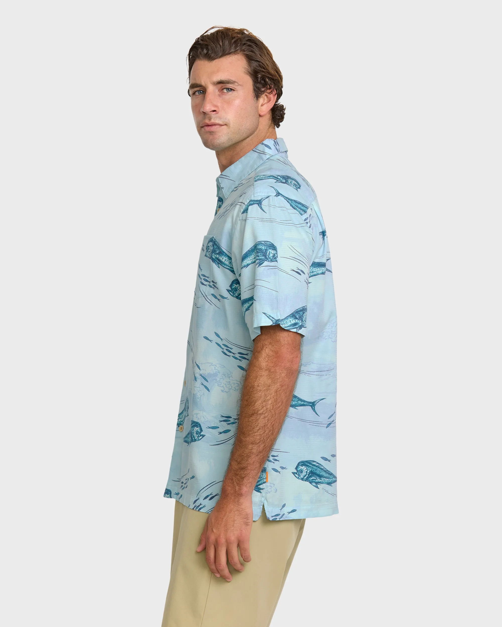 Waterman Blue Moon Short Sleeve Shirt - Beach Blue sold by Quiksilver product image thumbnail 4