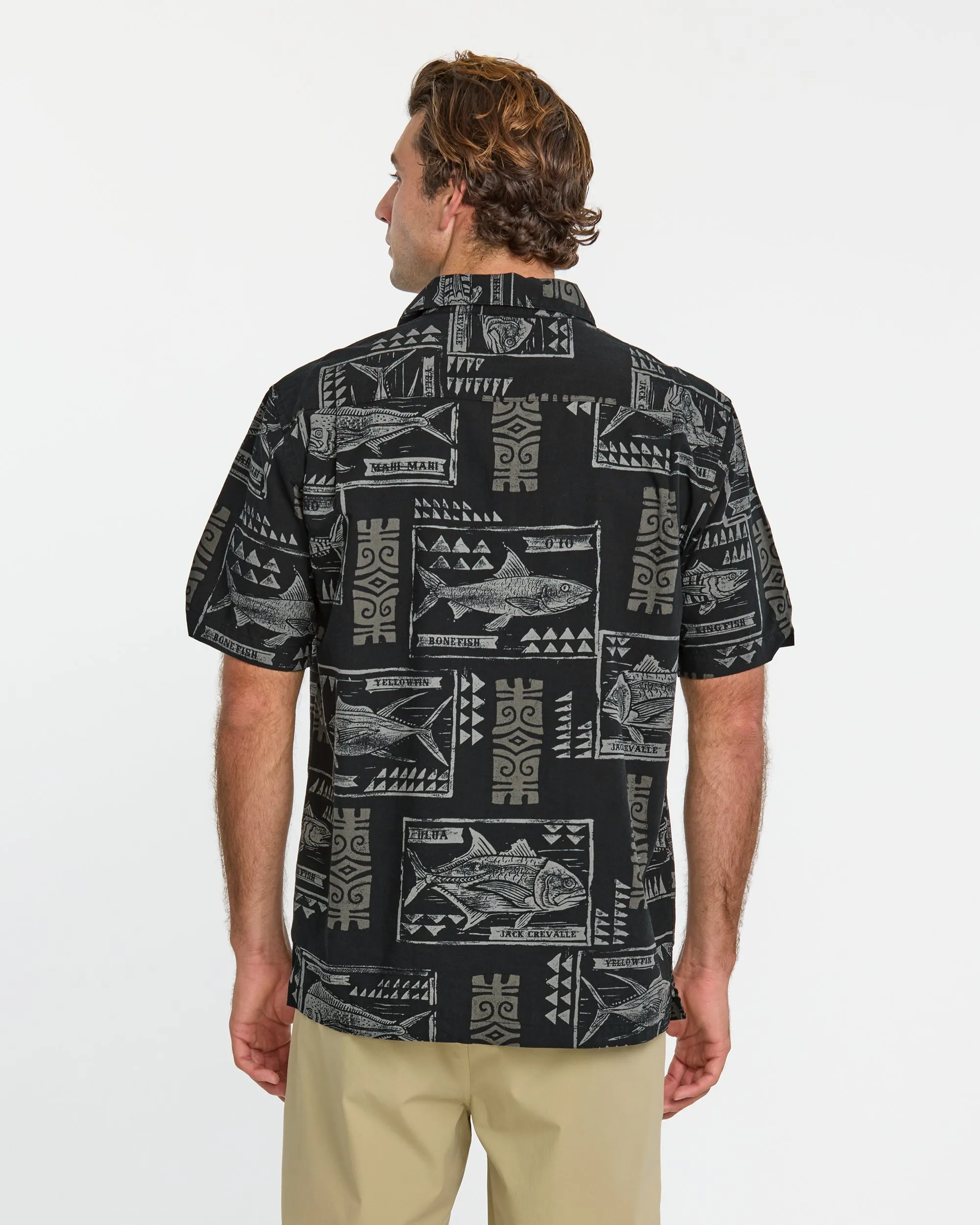 Waterman Block Fish Short Sleeve Shirt - Black sold by Quiksilver product image thumbnail 2
