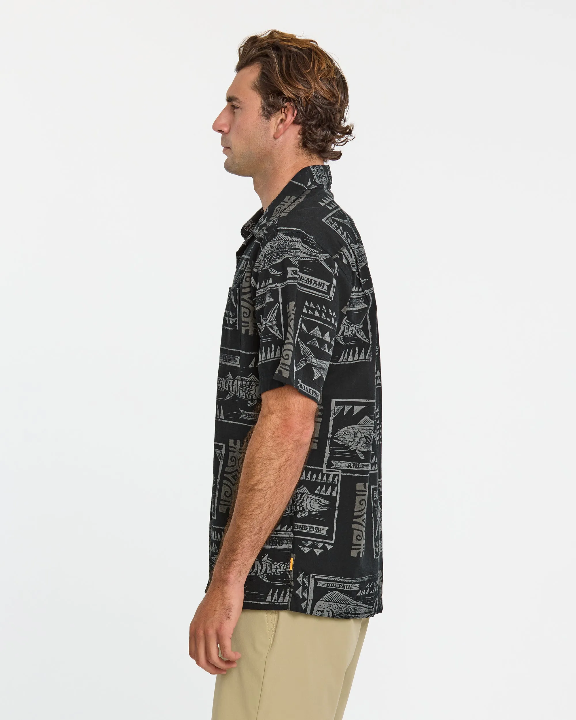 Waterman Block Fish Short Sleeve Shirt - Black sold by Quiksilver product image thumbnail 4