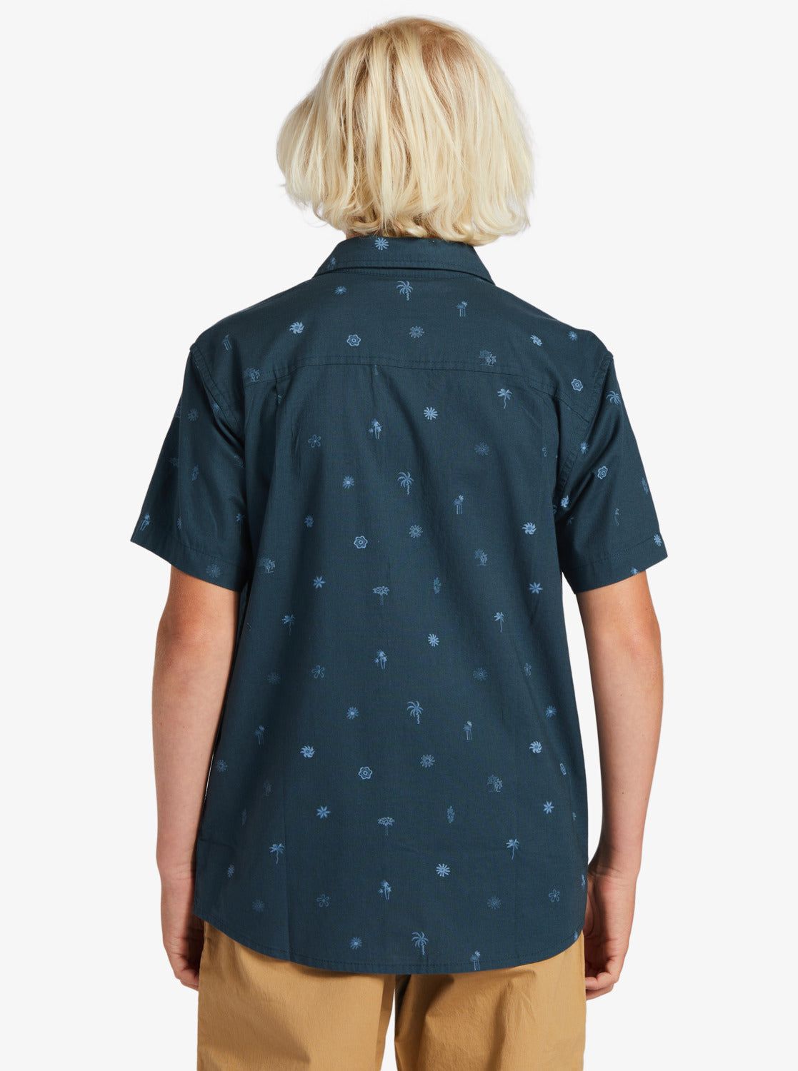 Boys 8-16 Heat Wave Short Sleeve Woven Shirt - Midnight Navy sold by Quiksilver product image thumbnail 5