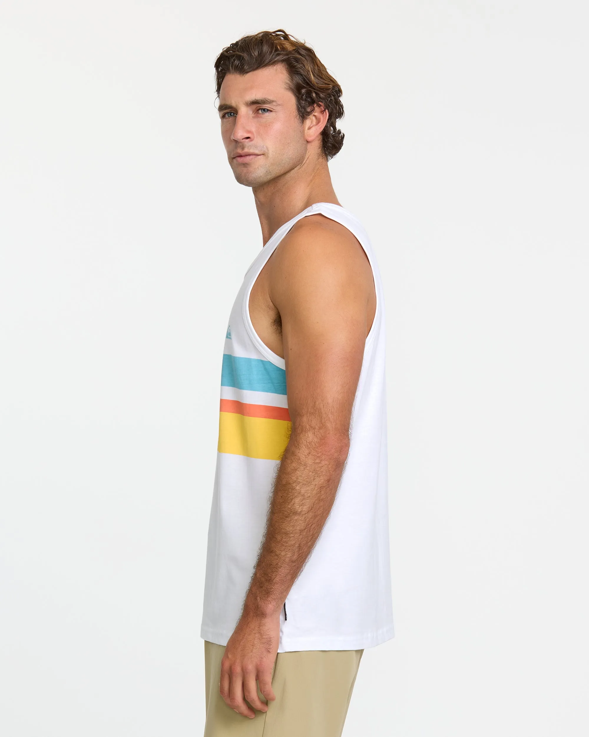 Everyday Stripe Tank - White sold by Quiksilver product image thumbnail 4