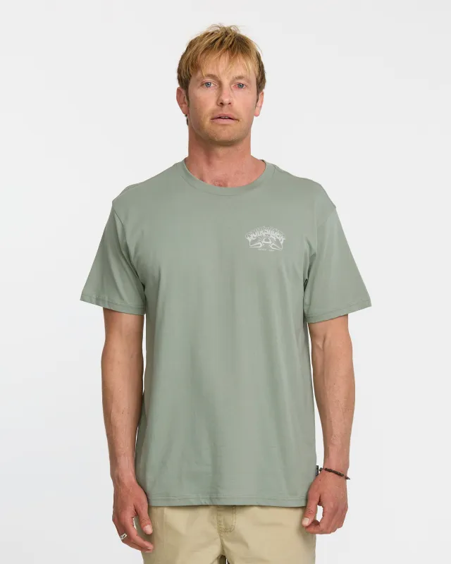 A Frame Arch T-Shirt - Herb sold by Quiksilver