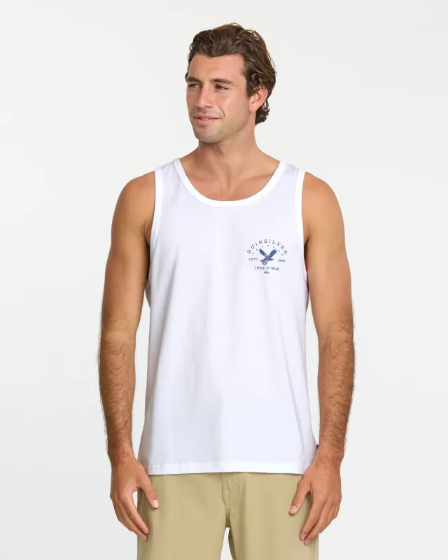 Eagle Usa Tank  - White sold by Quiksilver
