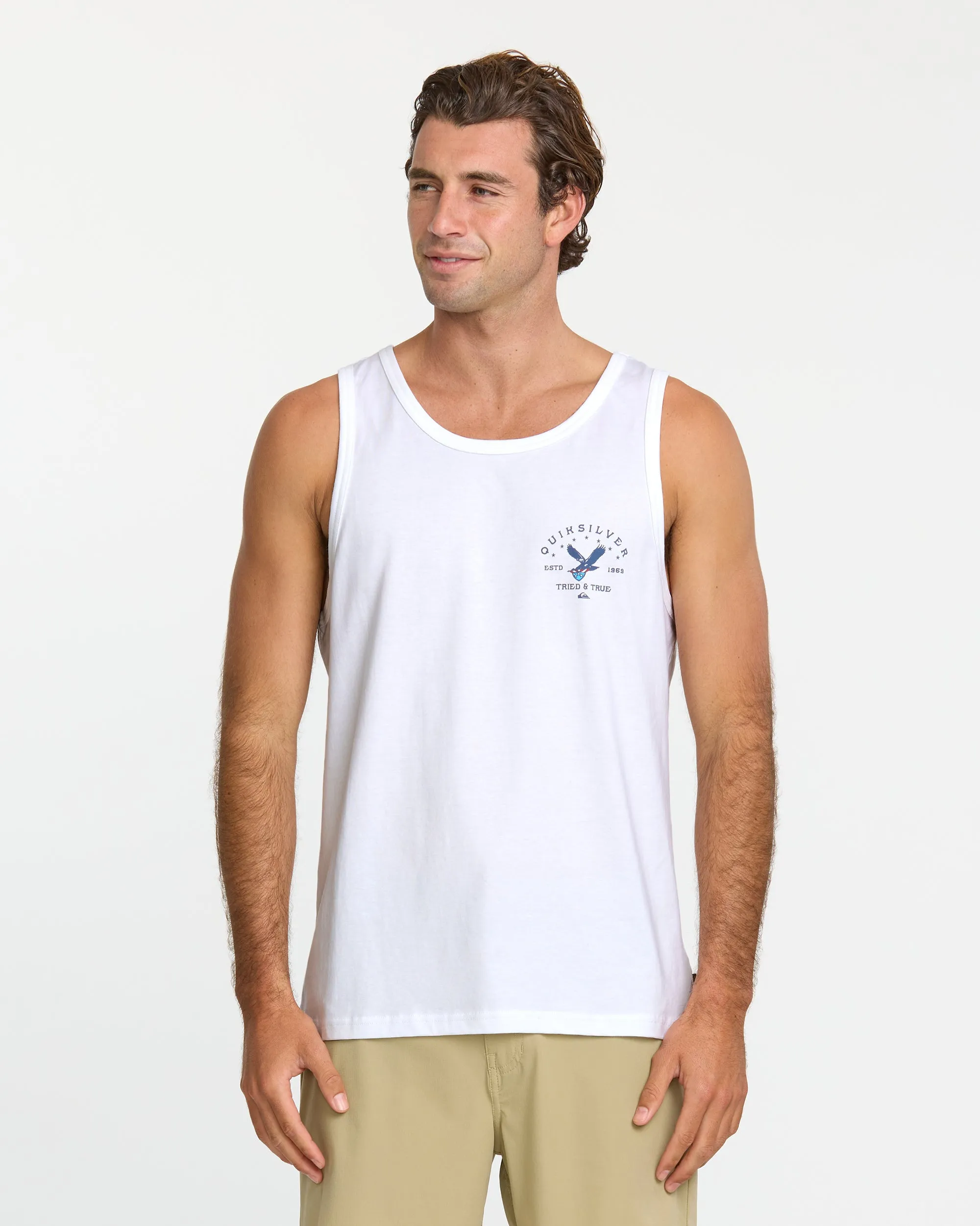 Eagle Usa Tank - White sold by Quiksilver