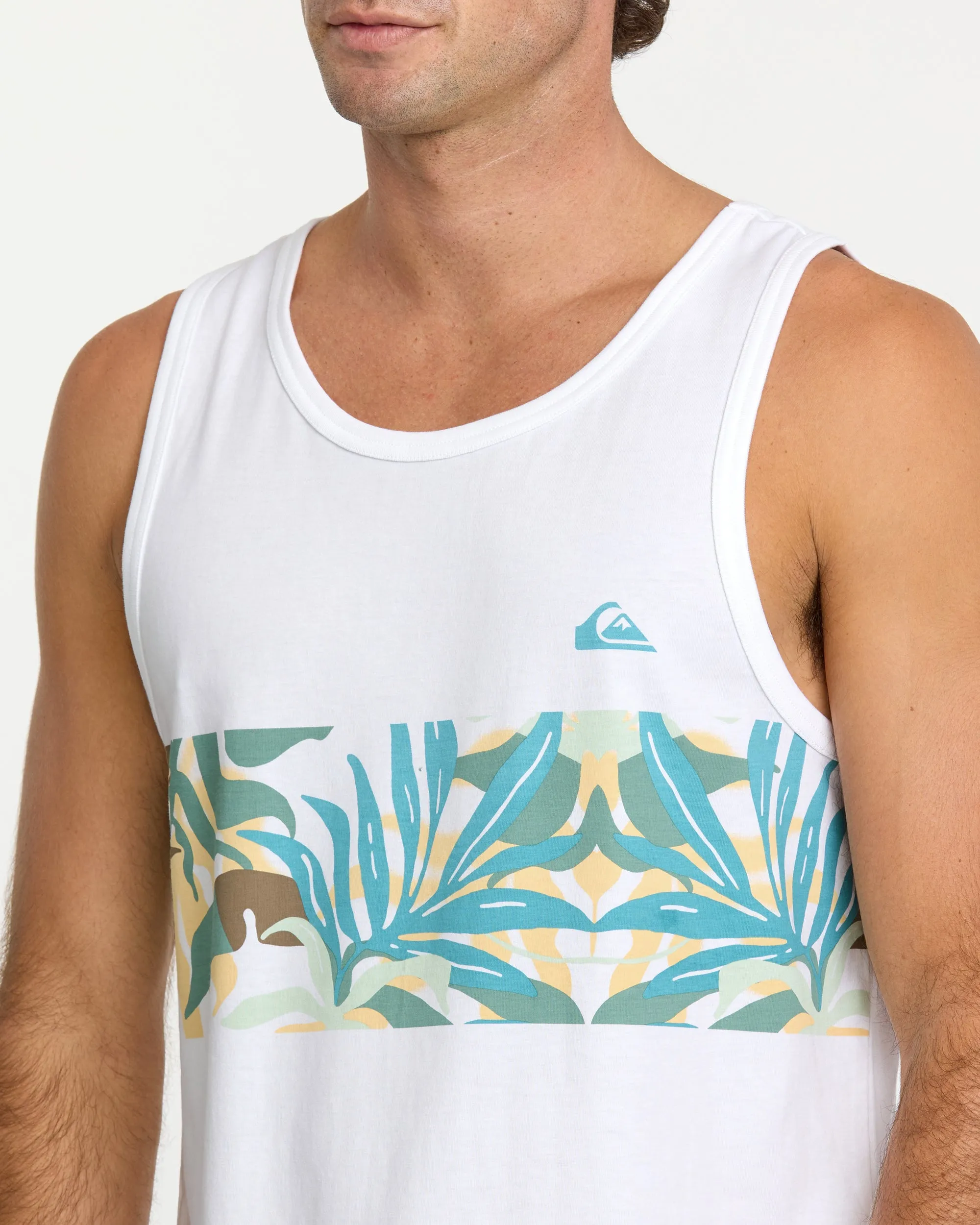 Blueweed Stripe Tank - White sold by Quiksilver product image thumbnail 5