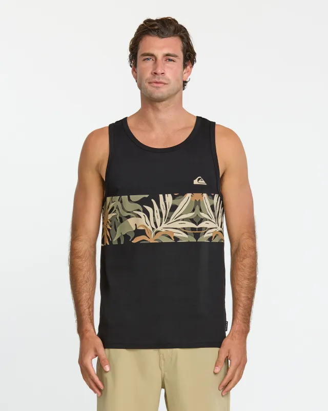 Blueweed Stripe Tank  - Black sold by Quiksilver