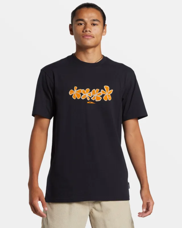 Four Flowers T-Shirt - Black sold by Quiksilver