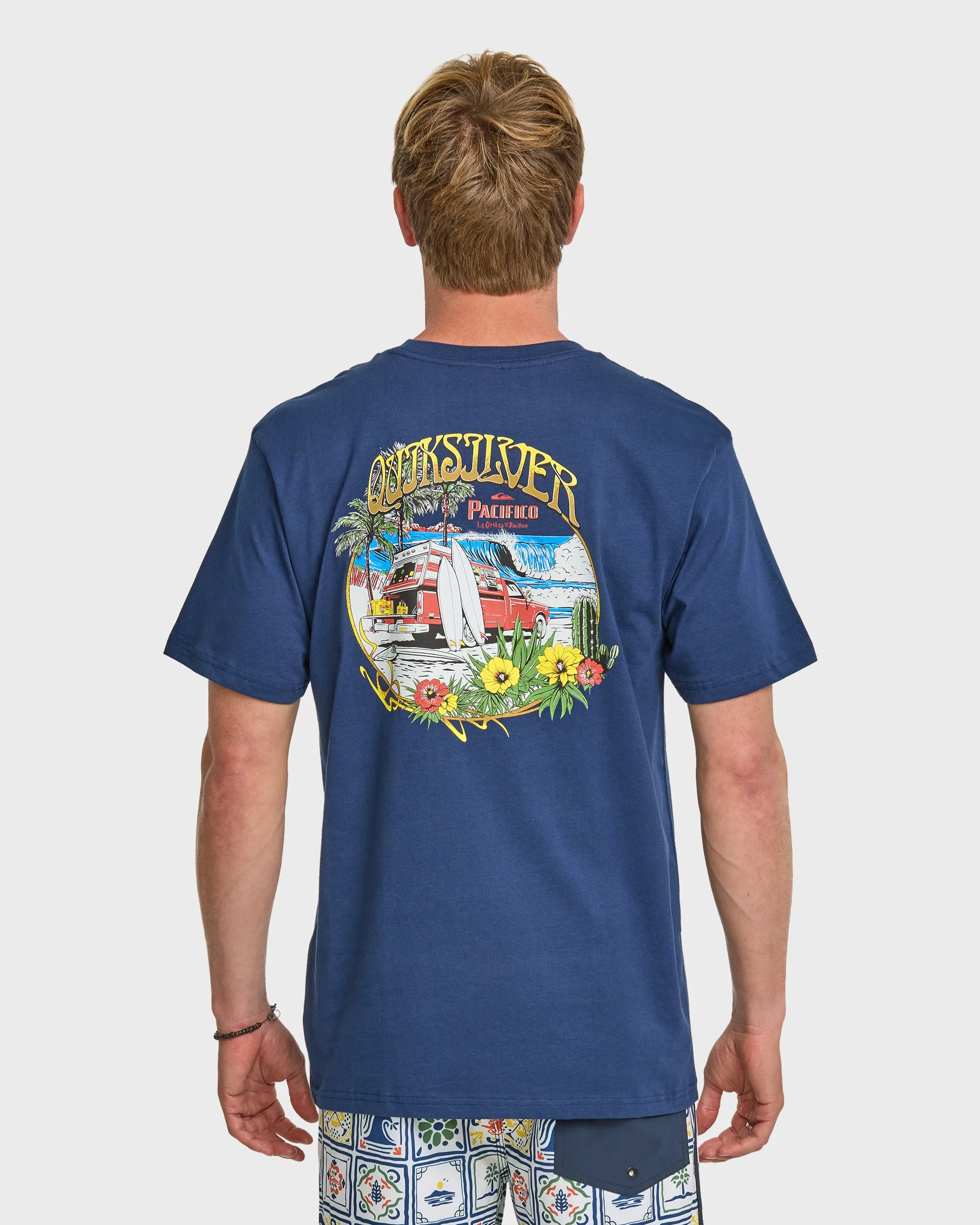 Quiksilver x Pacifico Search For Beauty T-Shirt - Navy sold by Quiksilver product image thumbnail 3
