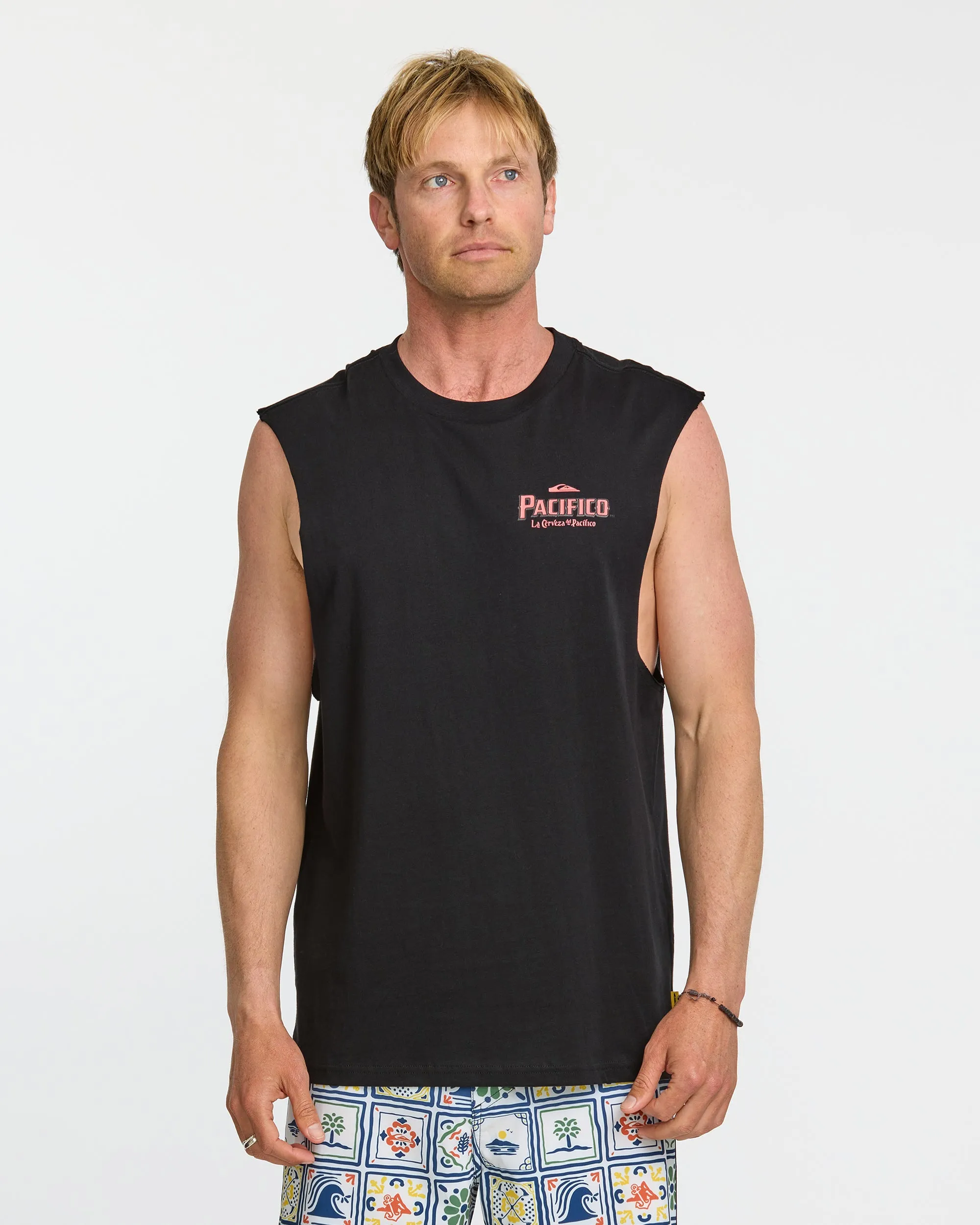 Quiksilver x Pacifico Search For Beauty Muscle Tee - Black sold by Quiksilver