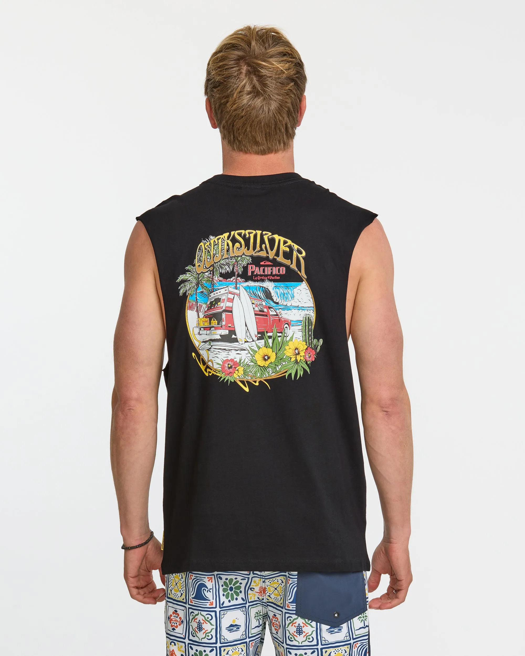 Quiksilver x Pacifico Search For Beauty Muscle Tee - Black sold by Quiksilver product image thumbnail 3