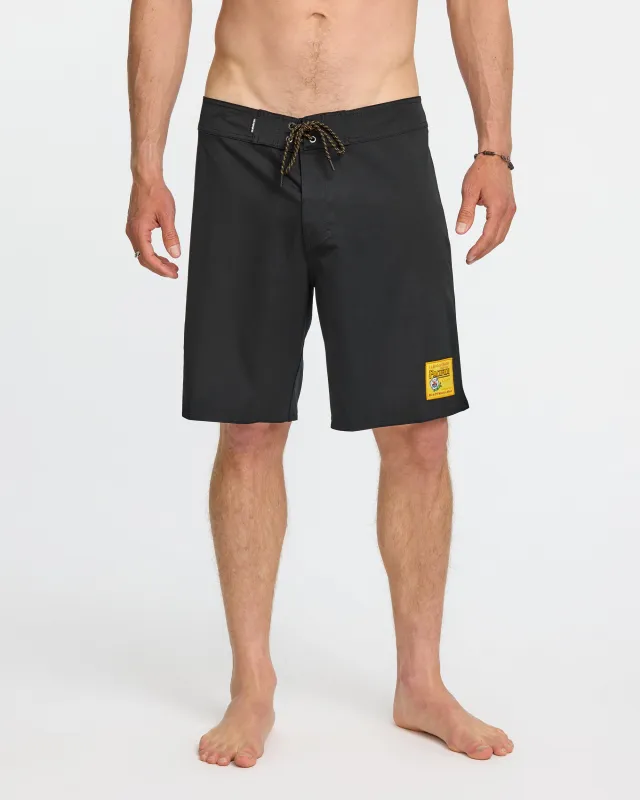 Quiksilver x Pacifico Straight Leg 19" Boardshorts - Black sold by Quiksilver
