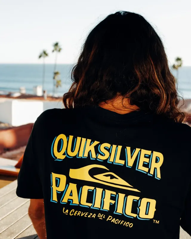 Quiksilver x Pacifico Signage T-Shirt - Black made by Quiksilver