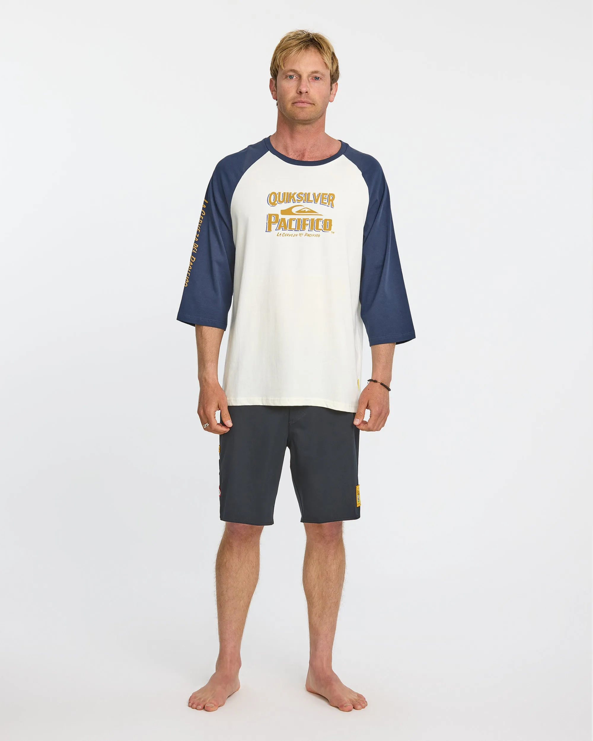 Quiksilver x Pacifico Raglan T-Shirt - Tofu sold by Quiksilver product image thumbnail 4
